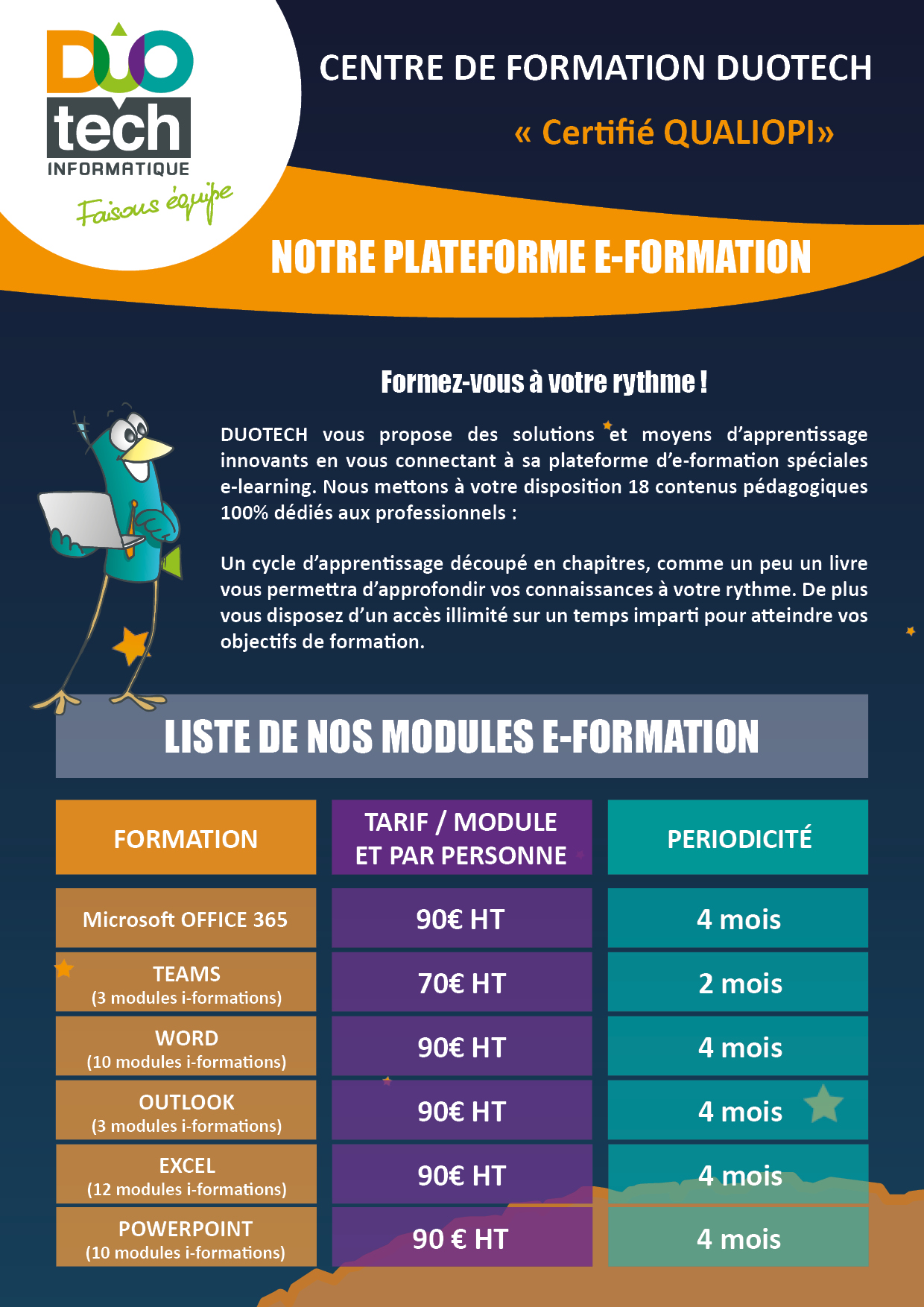 Catalogue E-Formation DUOTECH